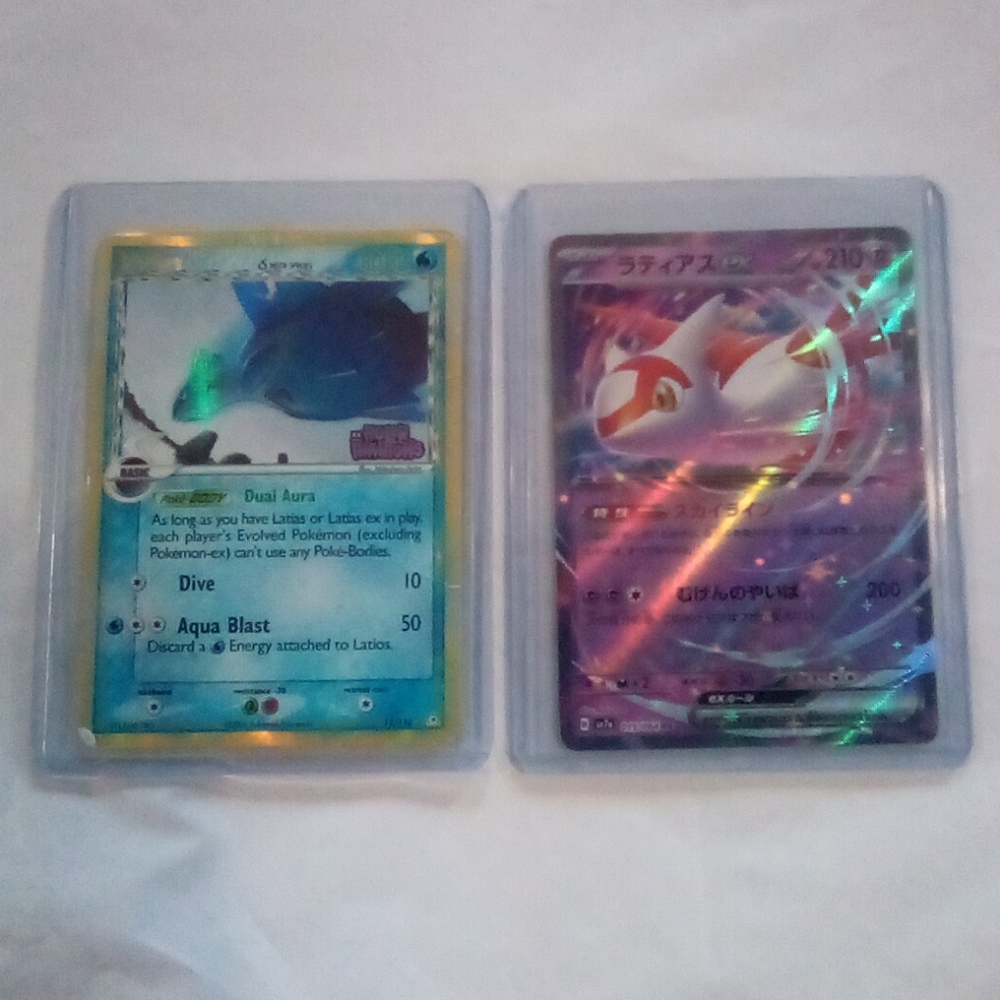 ✨RARE Latios Holon Phantoms and Latias Ex Holo Pokemon Card Bundle✨